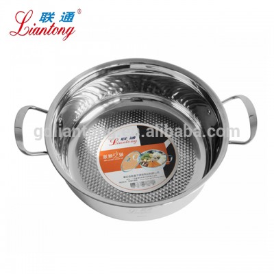 Direct supplier Chinese style Stainless steel steam hot pot casserole for whosale or retail