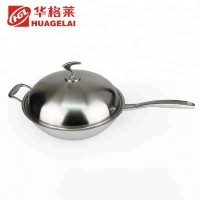 home kitchen cookware set stainless steel non stick wok pan for sale